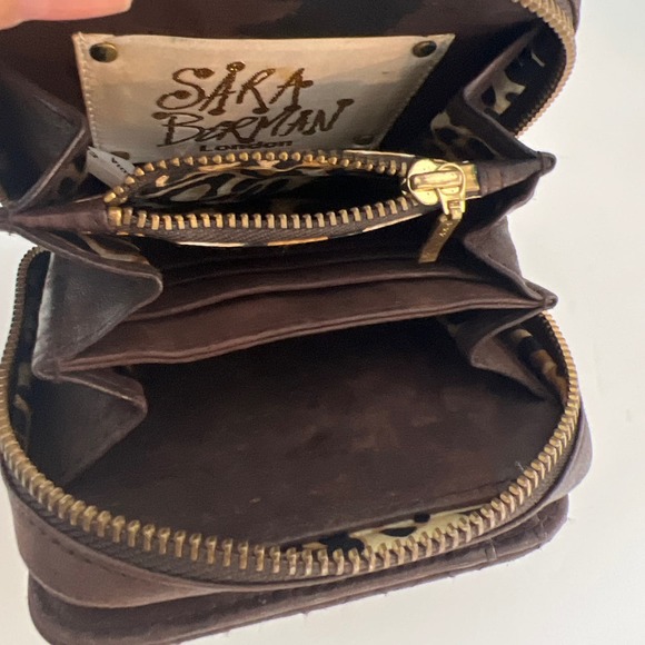 Sale!!! SARA BERMAN Sheep leather wallet  4” 1/2 x 4” 1/2 - Picture 9 of 13